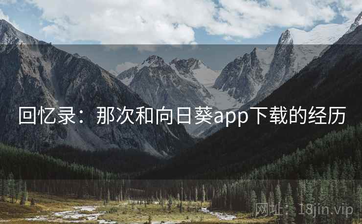 回忆录：那次和向日葵app下载的经历  第1张